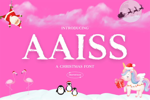 Aaiss: A Festive Display Font That Feels Like Holiday Light