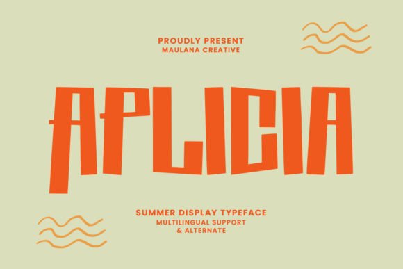 Aplicia Summer: A Bright, Friendly Display Typeface for Handmade Makers