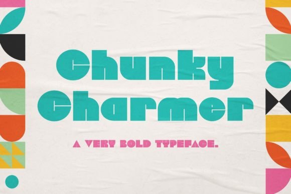 Chunky Charmer: A Bold Display Font for Handmade Brands