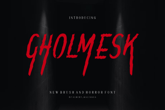 Gholmesk Font: Bold, Authentic Display Typeface for Makers