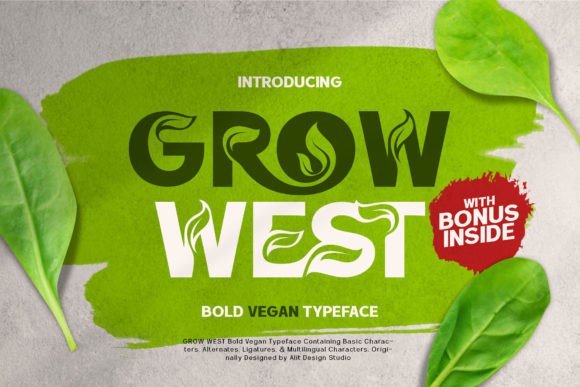 Grow West: A Display Font That Grows With Your Brand