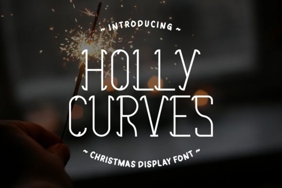 Holly Curves: A Holiday Display Font for Digital Branding