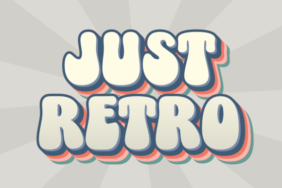 Just Retro: A Playful Display Font That Lifts Your Brand