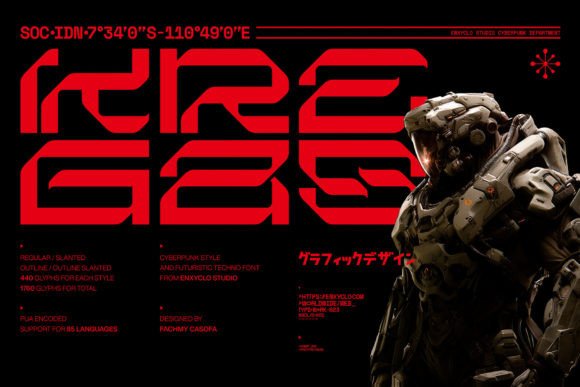 Kregas: A Futuristic Display Font That Elevates Your Brand