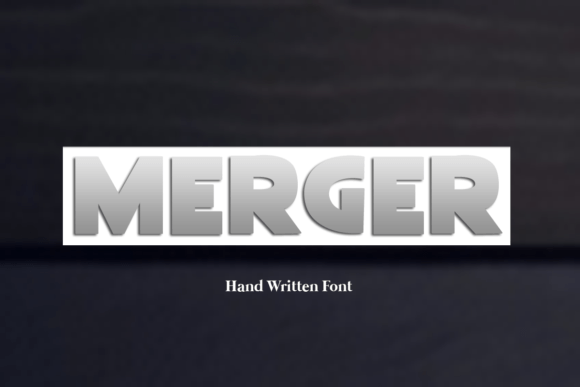 Merger Display Font for Handmade & Printable Products