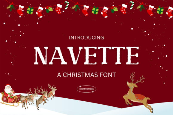 Navette: A Festive Display Font for Holiday Web Design