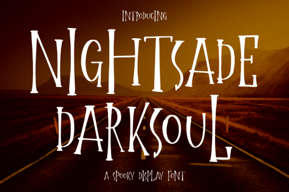 Nightsade Darksoul: A Spooky Display Font That Delivers Personality