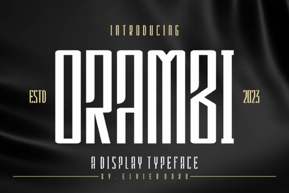 Orambi: A Display Font for Editorial Impact