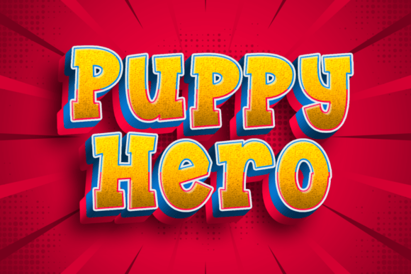 Puppy Hero: A Chunky Cartoon Display Font That Delivers Personality
