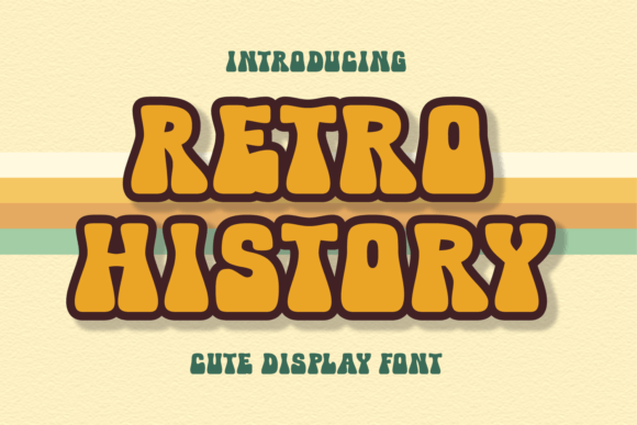 Retro History: A Chunky Retro Display Font for Handmade Creators