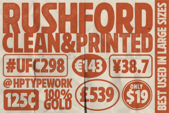 Rushford: A Bold Display Font for Digital Brand Impact