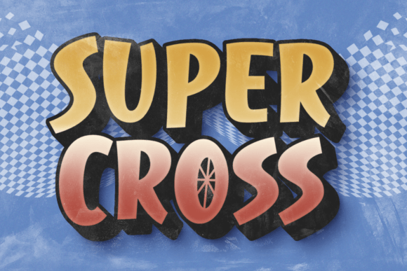 Super Cross: A Playful Display Font for Scroll-Stopping Campaigns