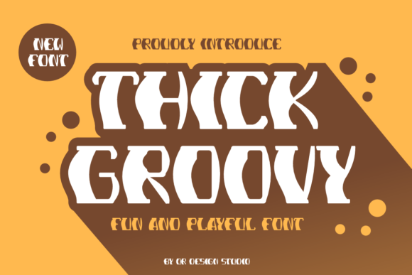 Thick Groovy: A Bold Display Font for Digital Branding