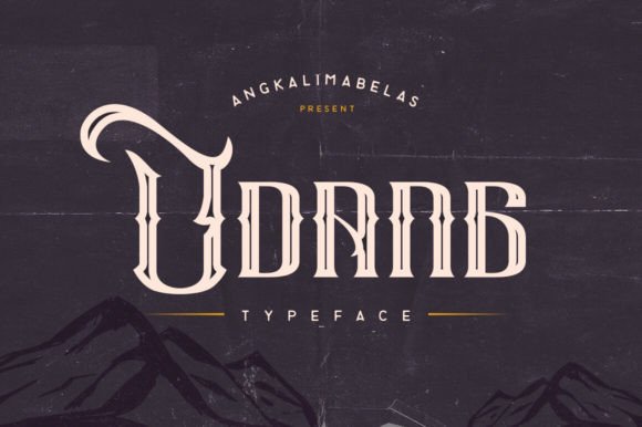 Udang: A Handdrawn Typeface with Modern Stylist Flair