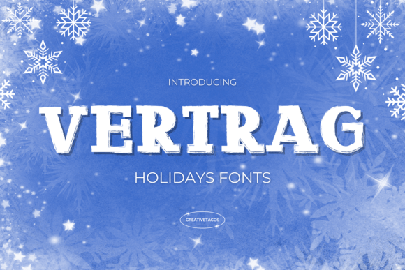 Vertrag Font: Bold, Brushy & Perfect for Handmade Holiday Designs