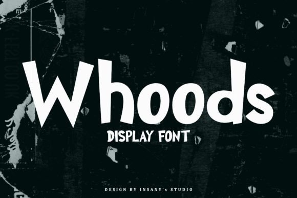 Whoods: A Cheerful Display Font for Small Business Branding