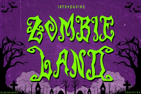 Zombieland: A Bold Display Font for Halloween Campaigns & Creative Brands